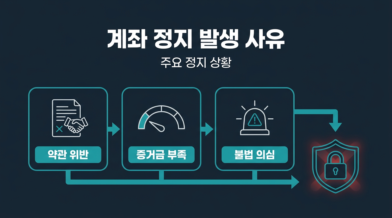 미니계좌 정지는 어떤 상황에서 발생하나요? 설명 이미지