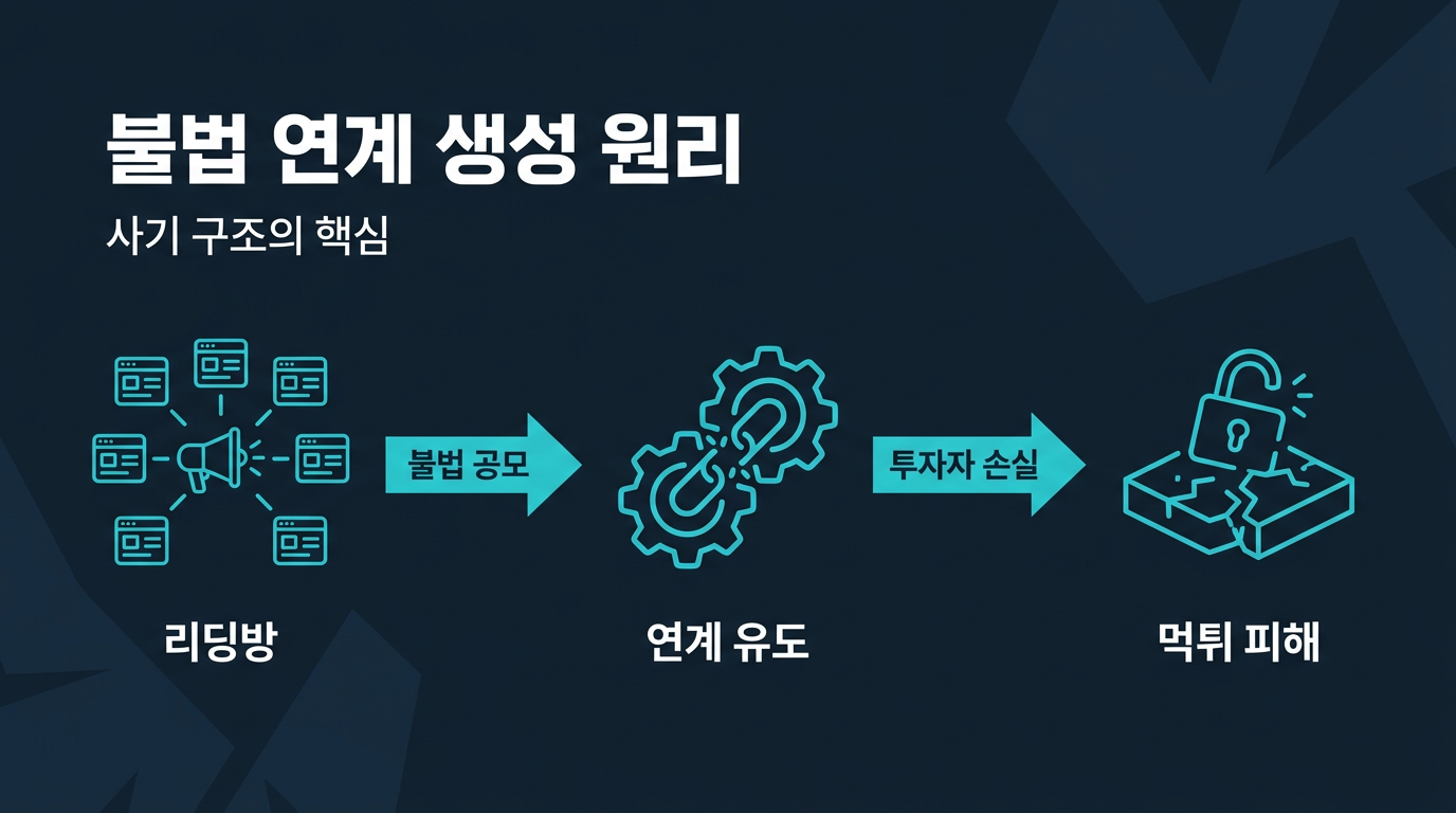 리딩방과 연계된 대여업체는 왜 생겨날까? 설명 이미지