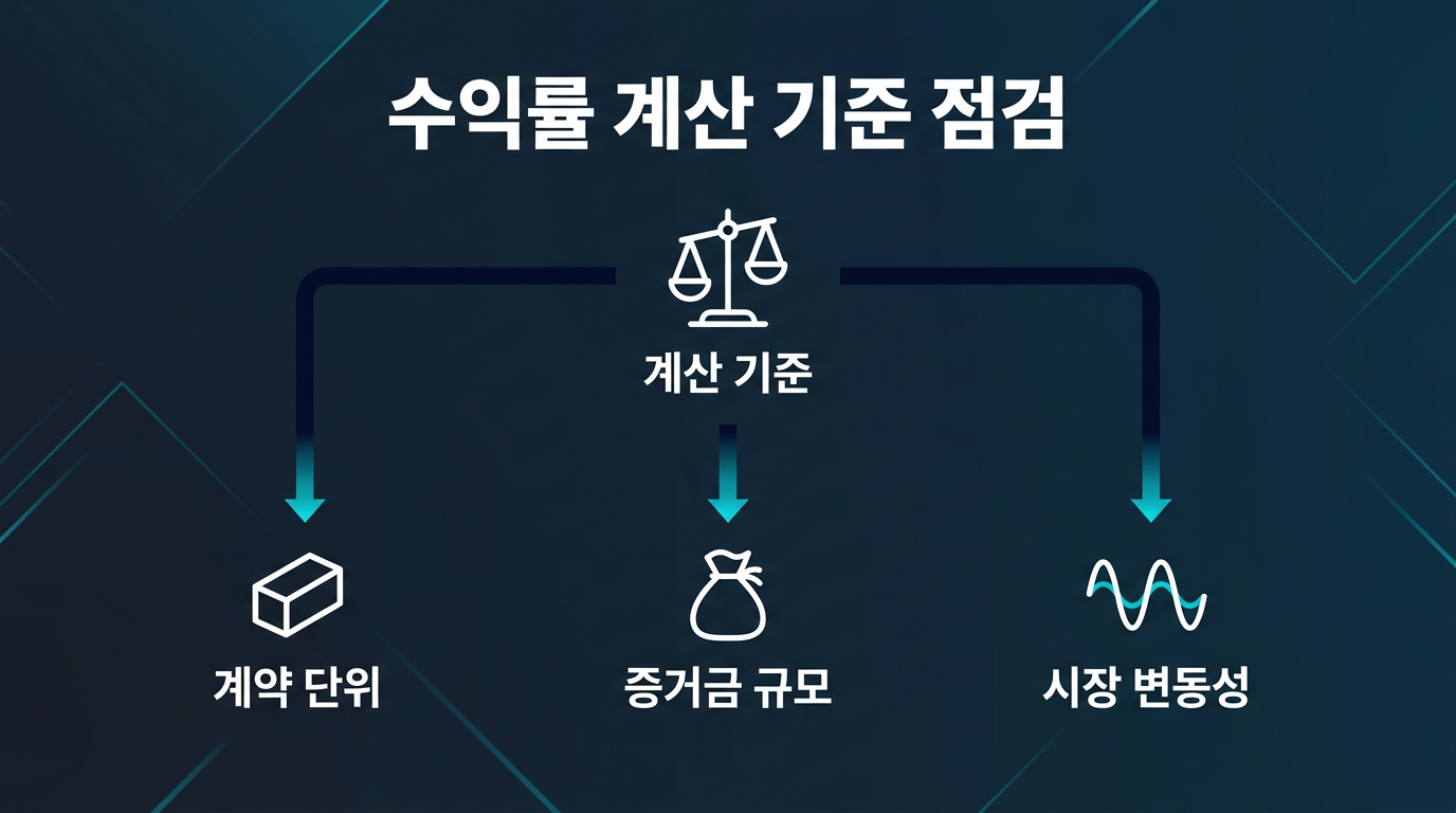 미니계좌에서 말하는 목표 수익률은 무엇을 기준으로 계산하나? 설명 이미지