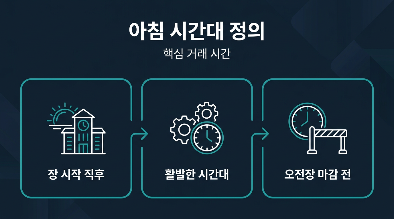 해외선물 미니계좌에서 아침 시간대는 정확히 언제를 가리키는가? 설명 이미지
