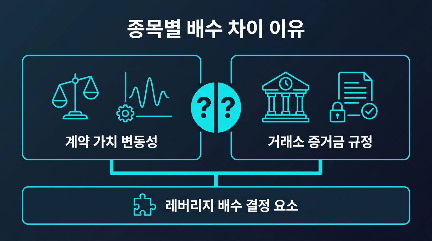 종목별로 배수가 달라지는 이유는 무엇인가? 설명 이미지