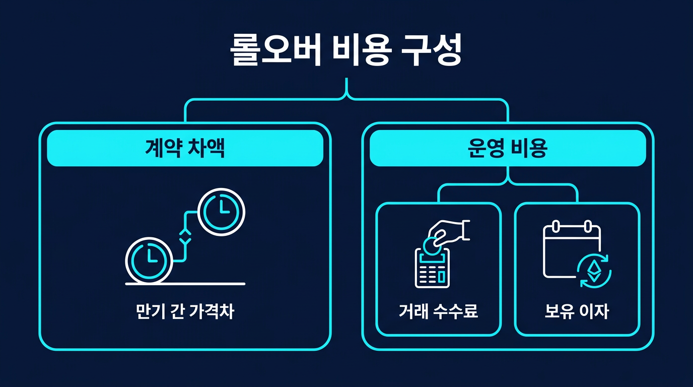 미니계좌 롤오버 비용은 어떤 요소로 구성되나요? 설명 이미지