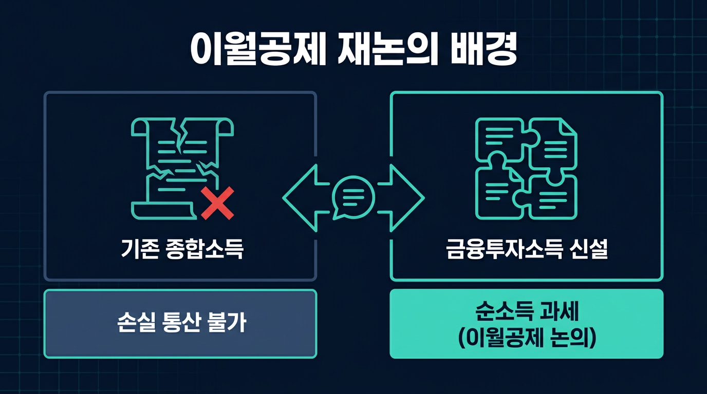 금융투자소득세 논의에서 이월공제는 왜 다시 거론됐나요? 설명 이미지