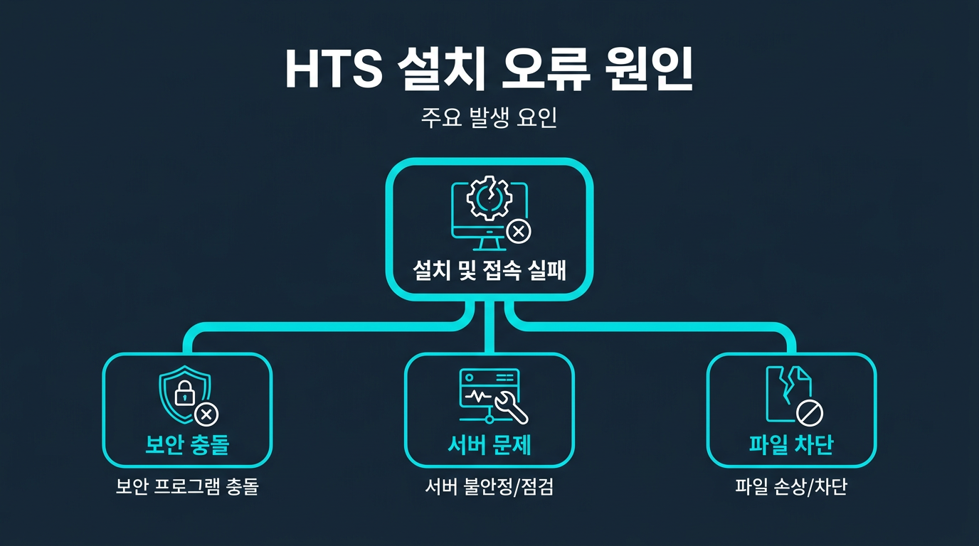 미니업체 HTS 설치 오류는 왜 발생하는가? 설명 이미지