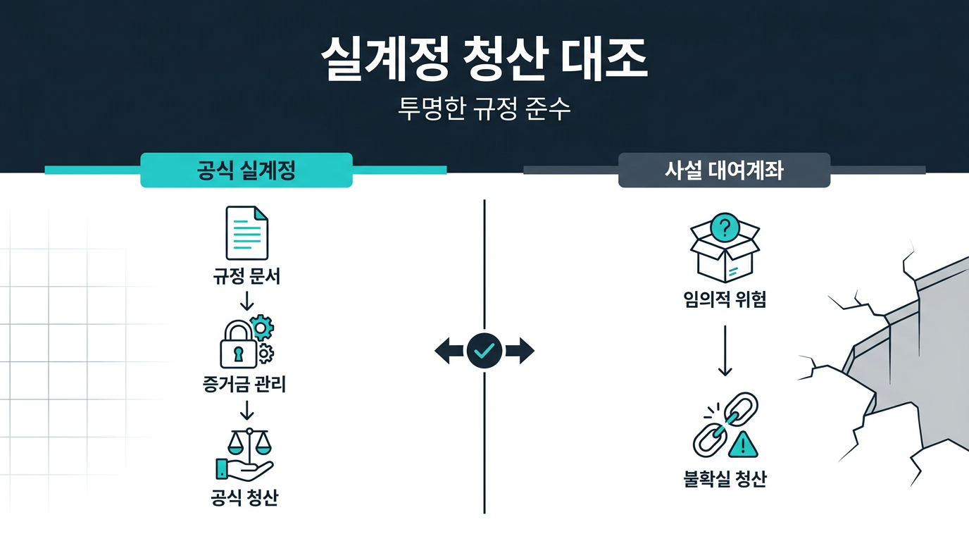해외선물 실계정 청산 규정이란 무엇인가? 설명 이미지