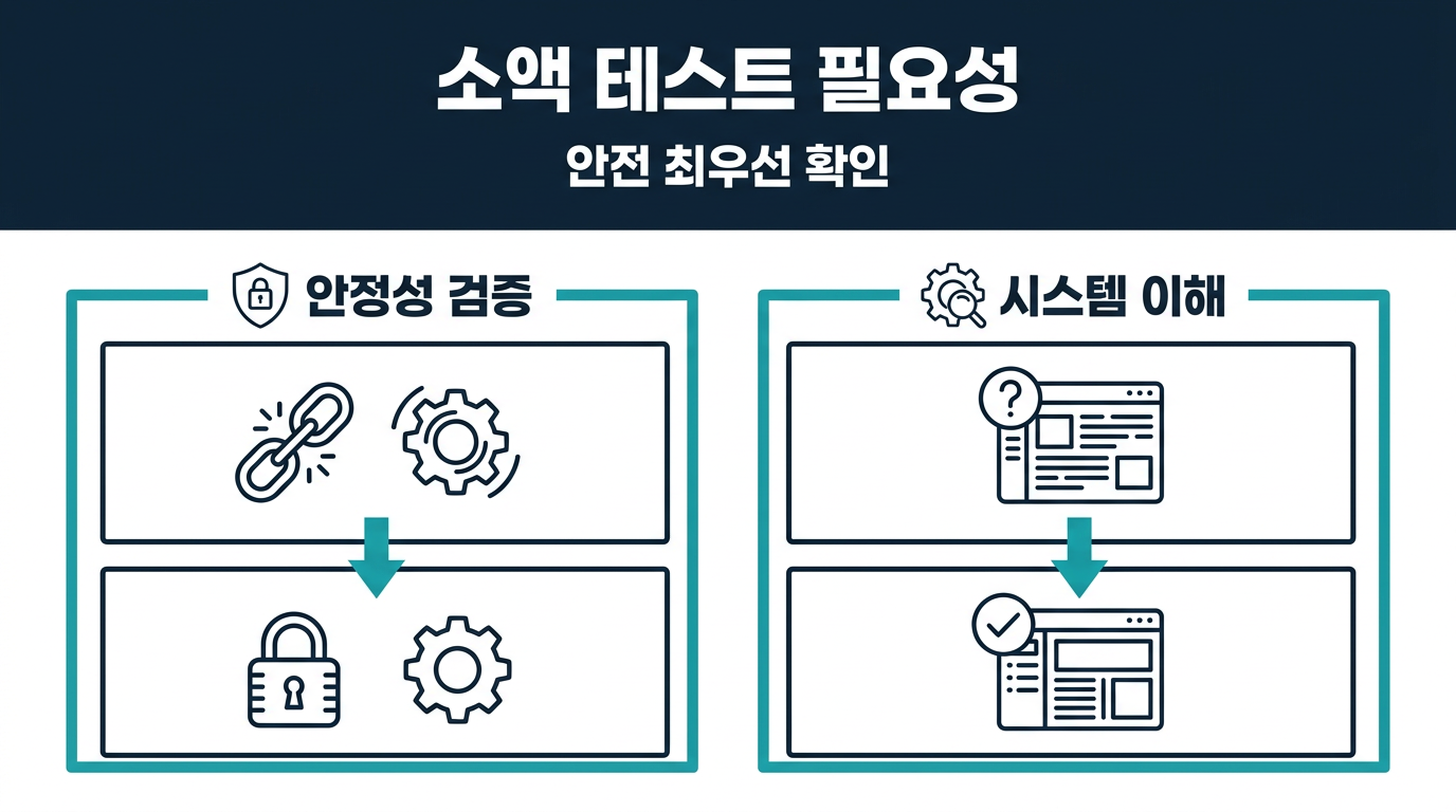 왜 본 입금 전에 소액 테스트를 거쳐야 하나? 설명 이미지