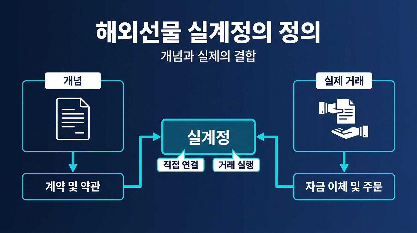 해외선물 실계정은 정확히 무엇을 가리키는가? 설명 이미지