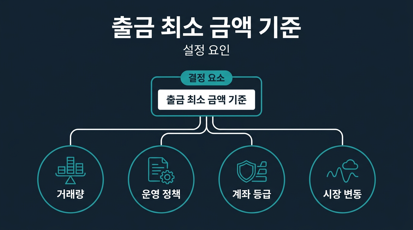 해외선물 미니업체의 출금 최소 금액은 어떻게 정해지나요? 설명 이미지