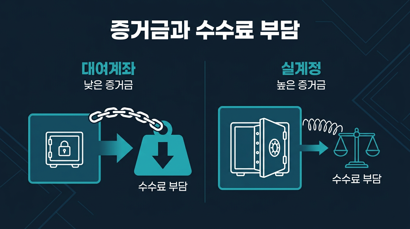 증거금 구조가 수수료 부담에 어떤 영향을 주나? 설명 이미지