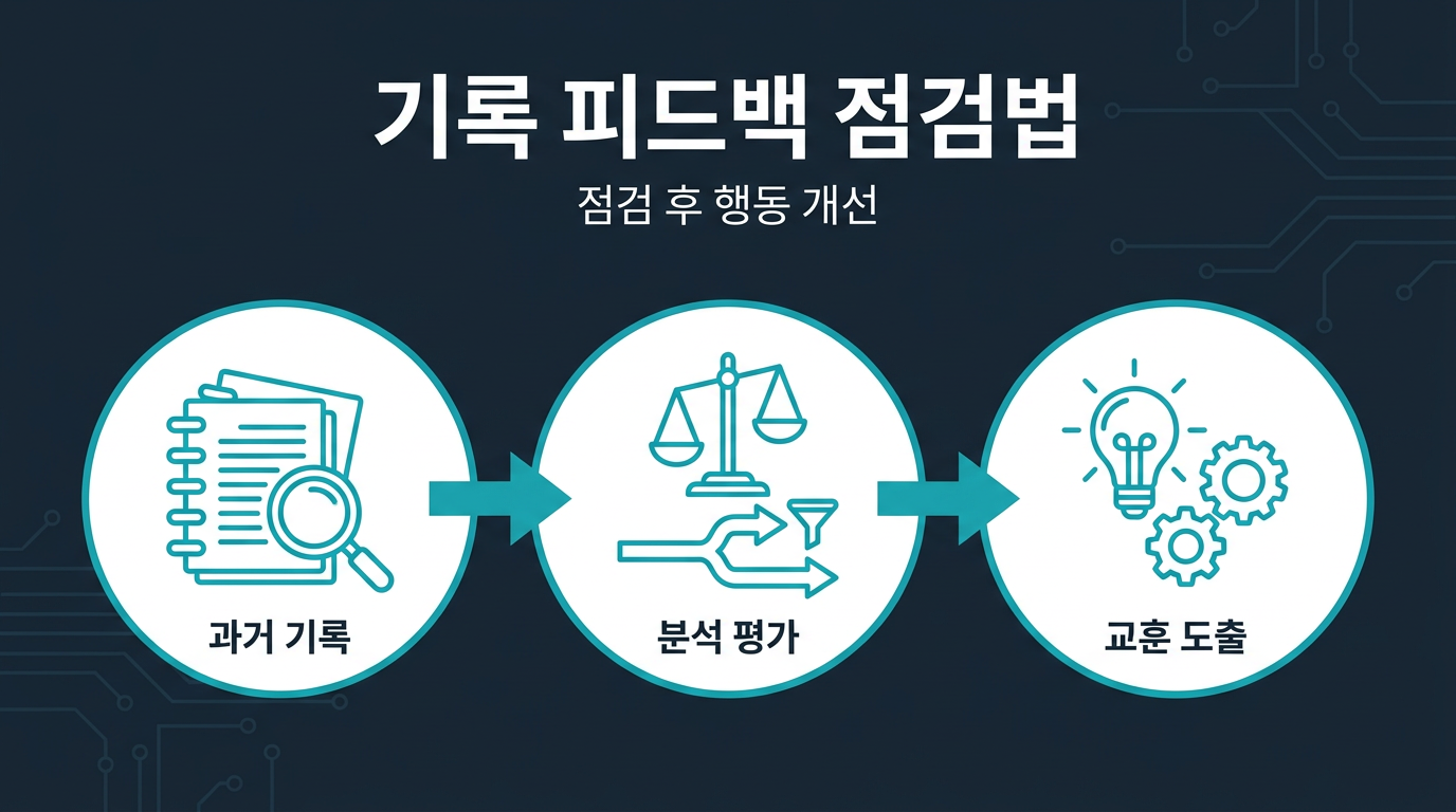 쌓인 기록은 어떻게 점검해야 하는가? 설명 이미지