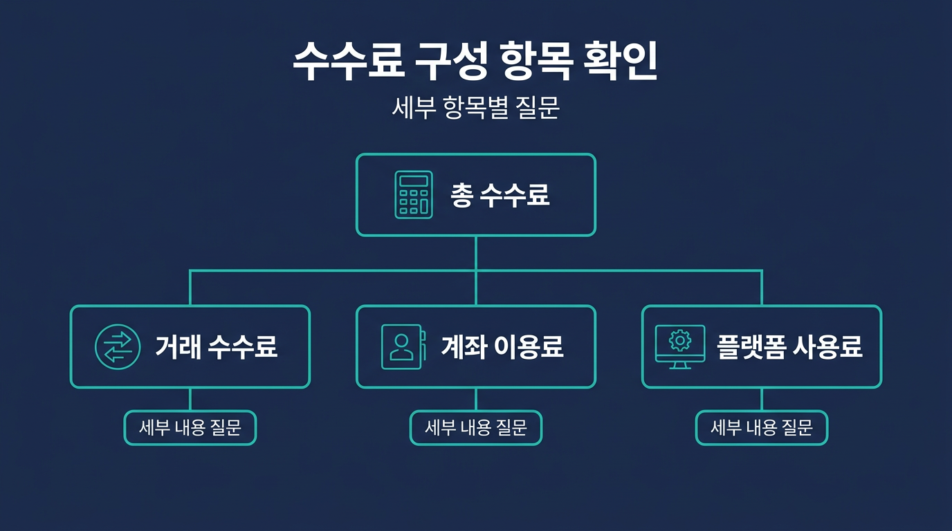 수수료 구성은 어떤 항목으로 나눠 물어야 하나? 설명 이미지