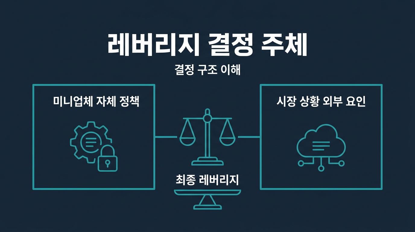 미니업체의 레버리지 배율은 누가 정하나? 설명 이미지