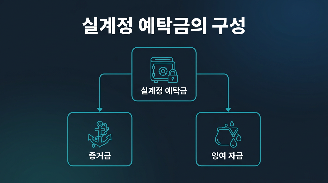 실계정 예탁금이란 정확히 어떤 자금을 말하나? 설명 이미지
