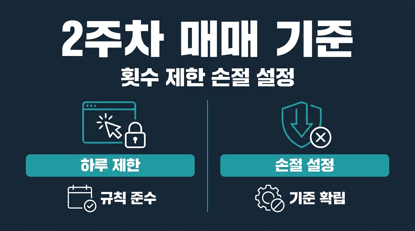 2주차 매매 횟수와 손절 기준은 어떻게 정하는가? 설명 이미지