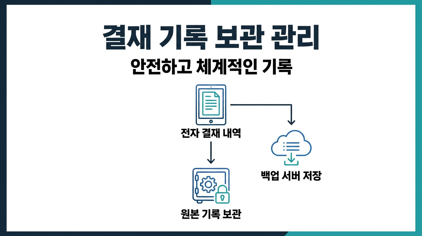 결재 기록은 어떻게 보관하고 관리해야 하나? 설명 이미지