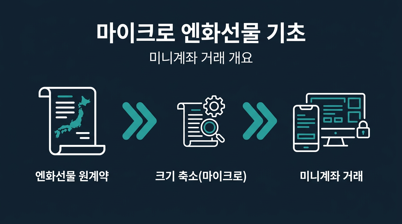 미니계좌에서 거래하는 마이크로 엔화선물이란 무엇인가? 설명 이미지