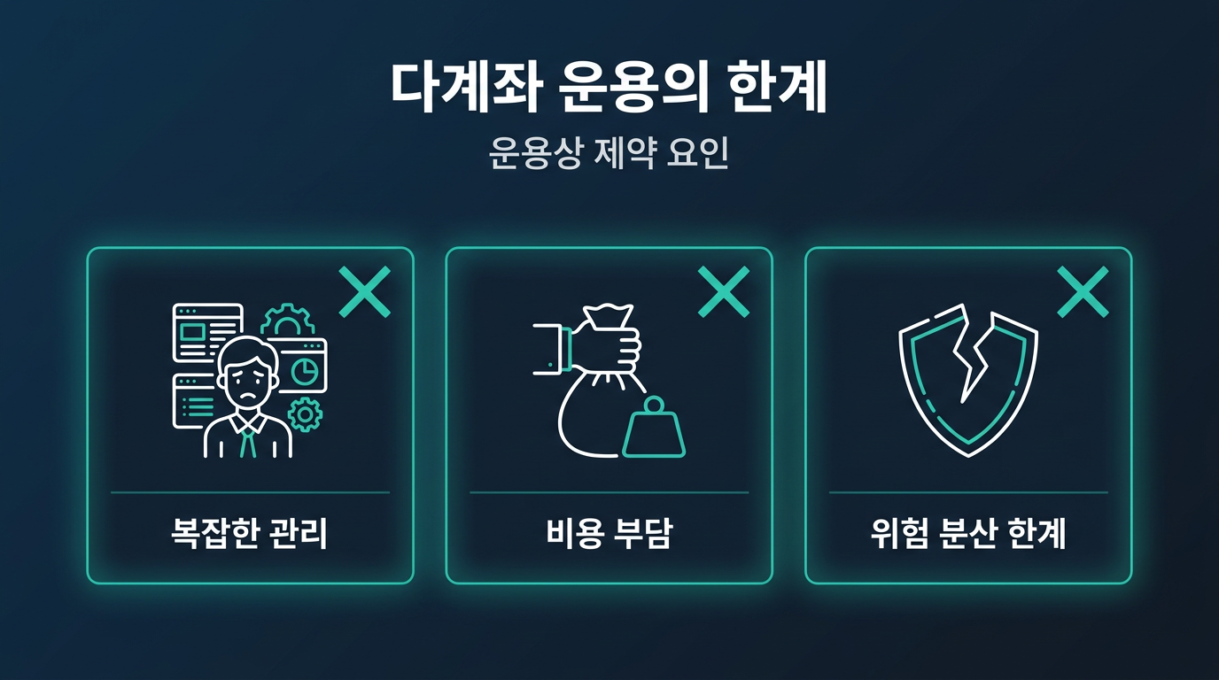 다계좌 운용에는 어떤 한계와 제약이 따르는가? 설명 이미지