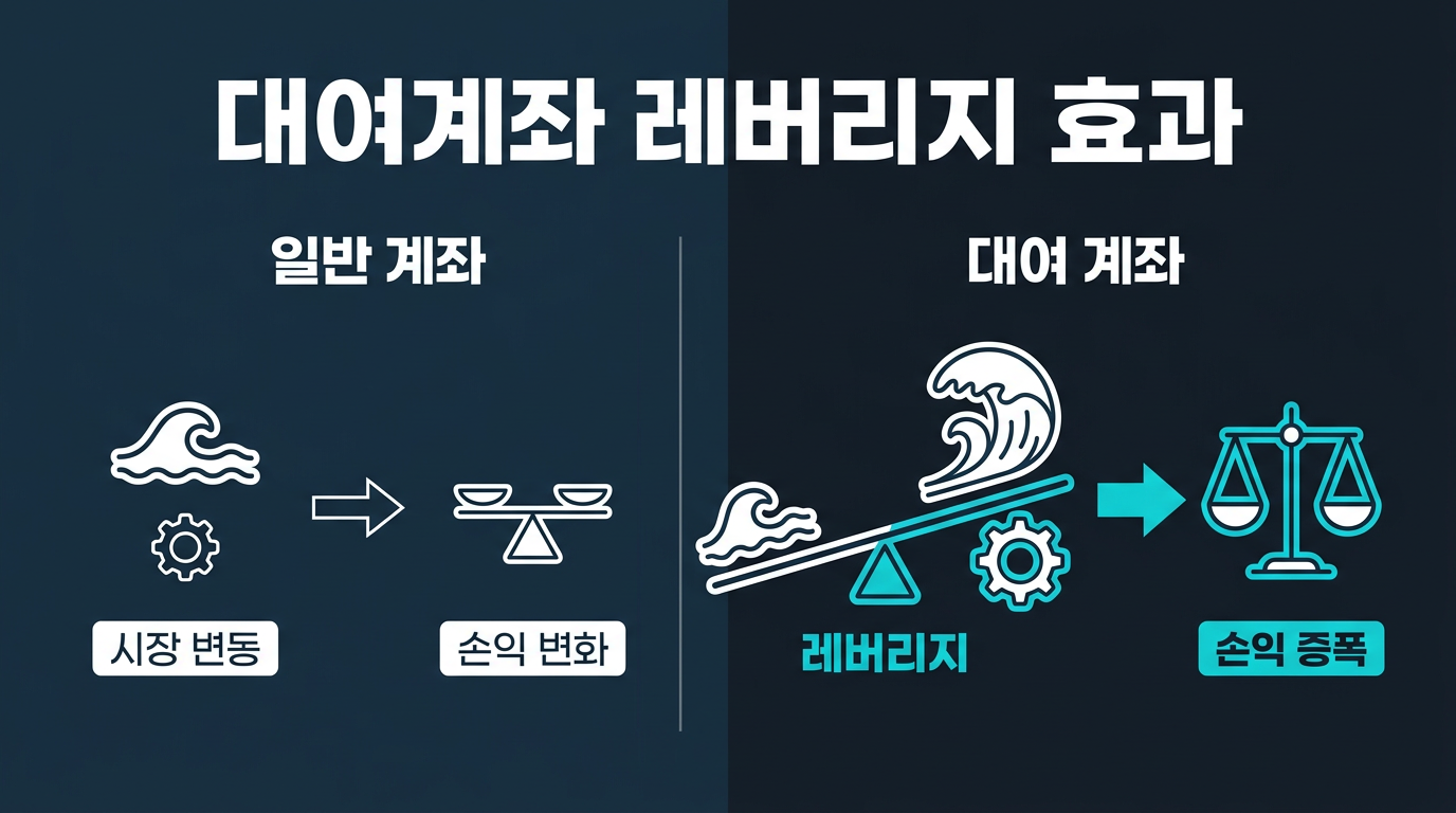 주말 갭은 왜 대여계좌에서 더 크게 느껴지는가? 설명 이미지