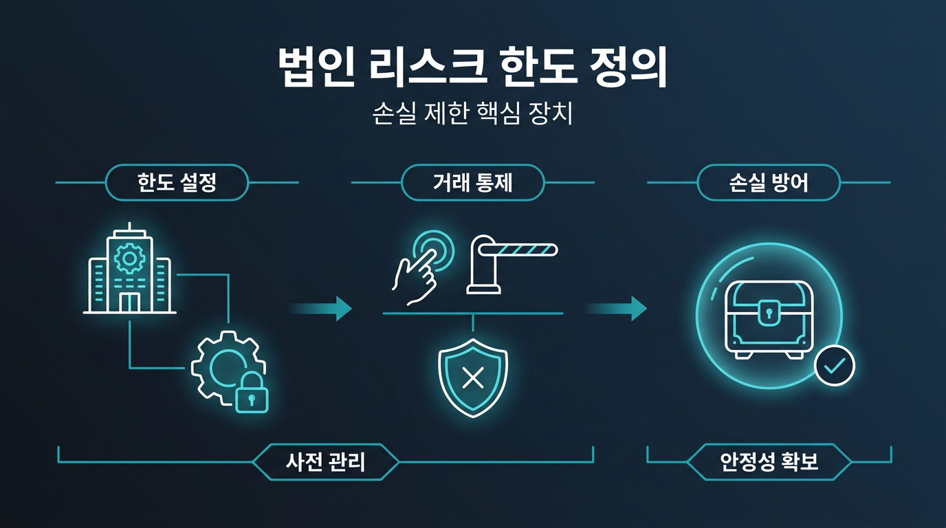 해외선물 법인계좌 리스크 한도란 무엇을 의미하는가? 설명 이미지