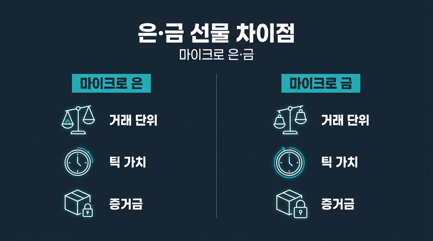 마이크로 은 선물은 금 선물과 무엇이 다른가? 설명 이미지
