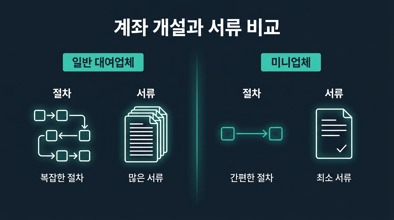계좌 개설 절차와 필요한 서류는 어떻게 다른가요? 설명 이미지
