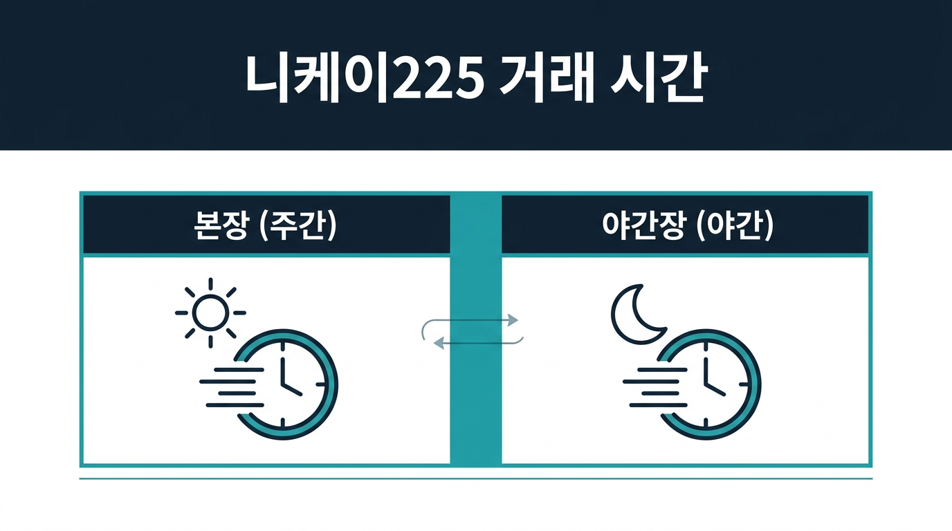 니케이225 선물의 거래 시간은 어떻게 나뉘는가? 설명 이미지