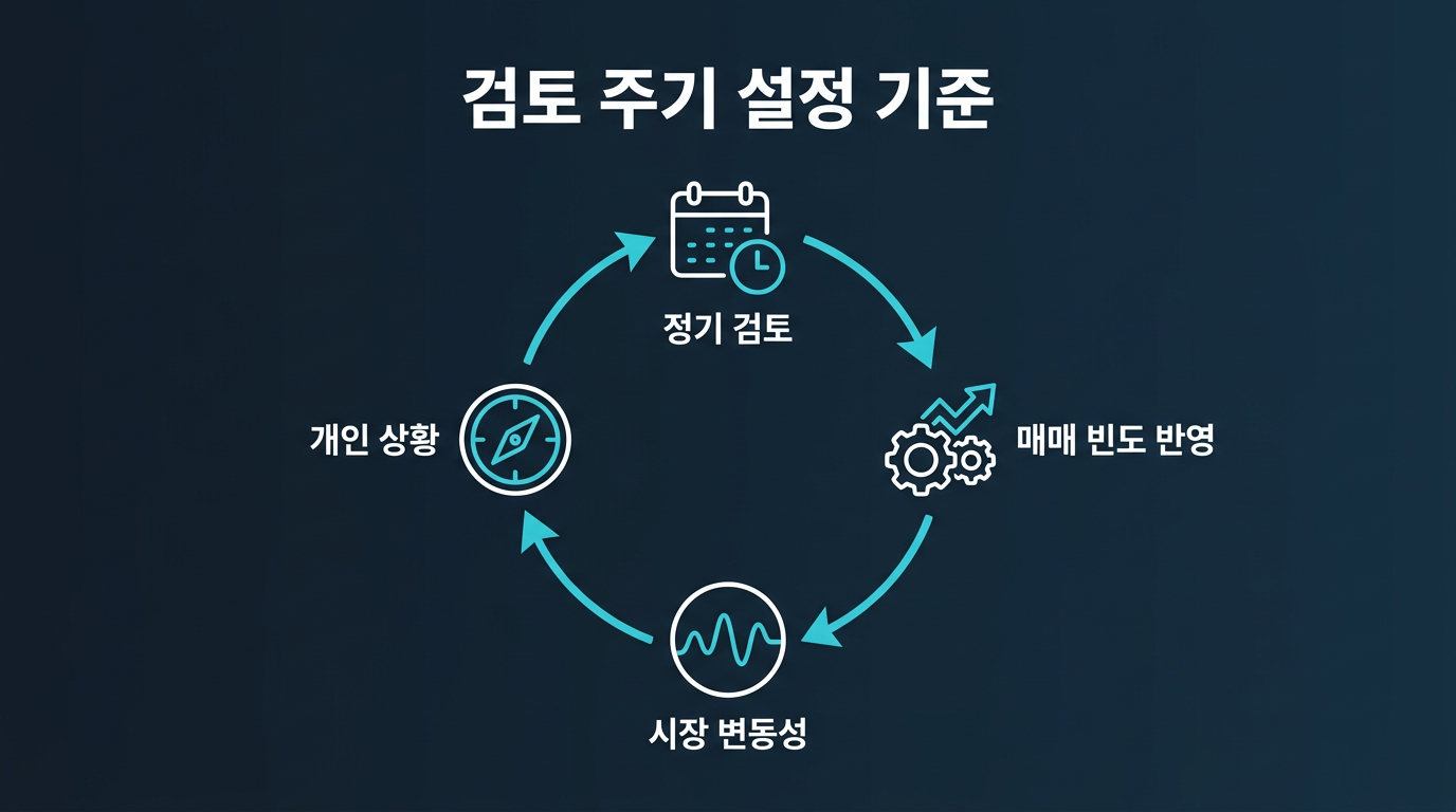 미니계좌 매매일지를 검토하는 주기는 어떻게 정하나요 설명 이미지