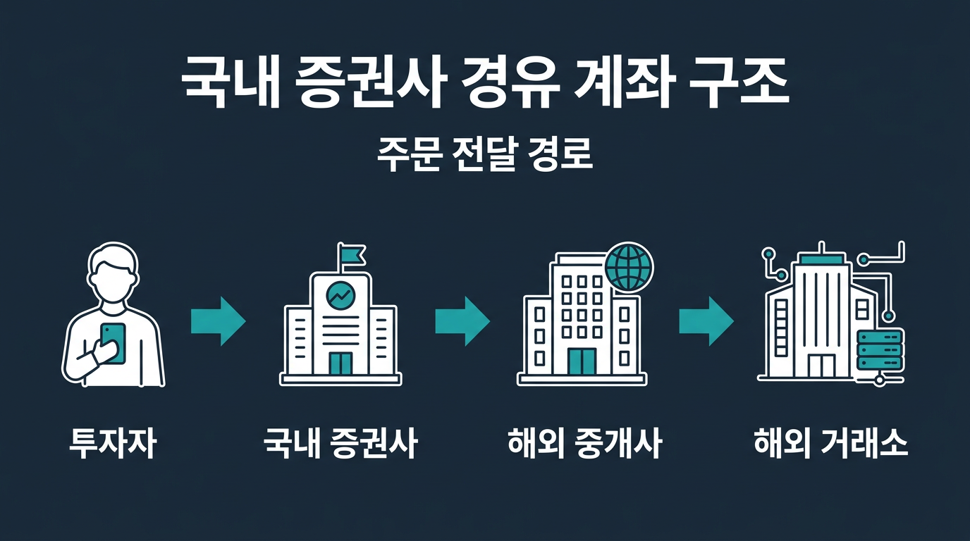 국내 증권사를 통한 계좌는 어떤 구조로 운영되는가? 설명 이미지