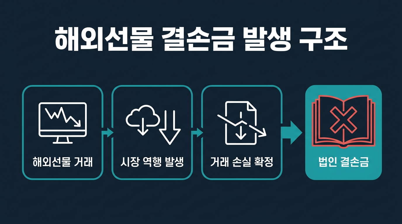 법인계좌 결손금은 해외선물 거래에서 어떻게 발생하는가? 설명 이미지