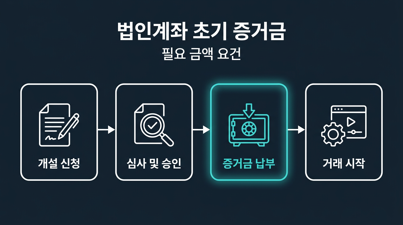 법인계좌 개설 초기 증거금은 얼마인가? 설명 이미지