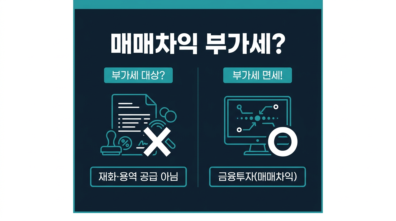 해외선물 법인계좌의 매매차익은 부가가치세 과세 대상일까? 설명 이미지