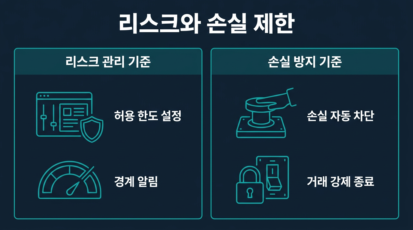 리스크 한도와 손실 제한은 어떻게 설계하는가? 설명 이미지