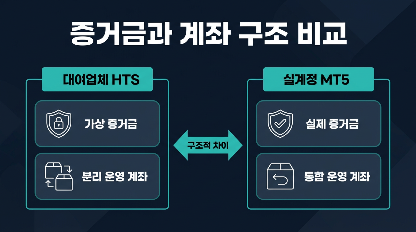 증거금과 계좌 구조는 어떻게 나뉘는가? 설명 이미지