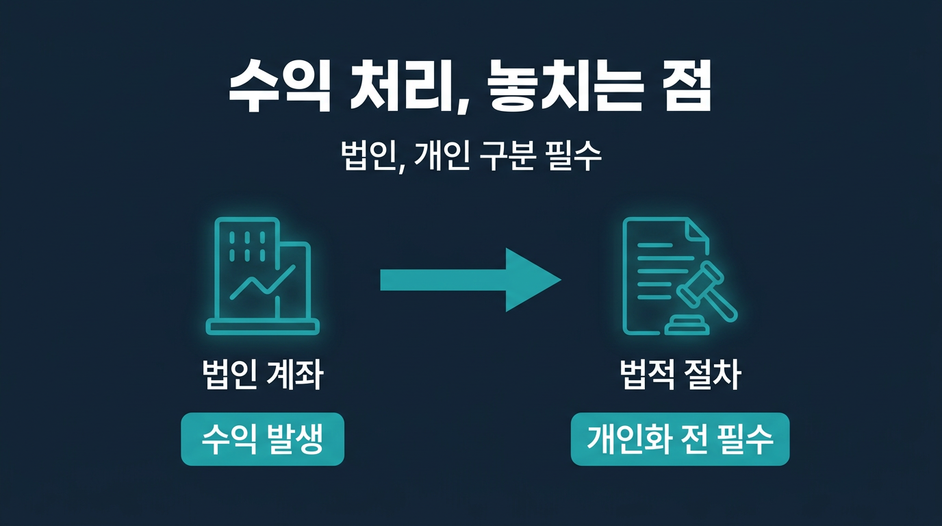 법인계좌 수익 처리에서 흔히 놓치는 부분은? 설명 이미지