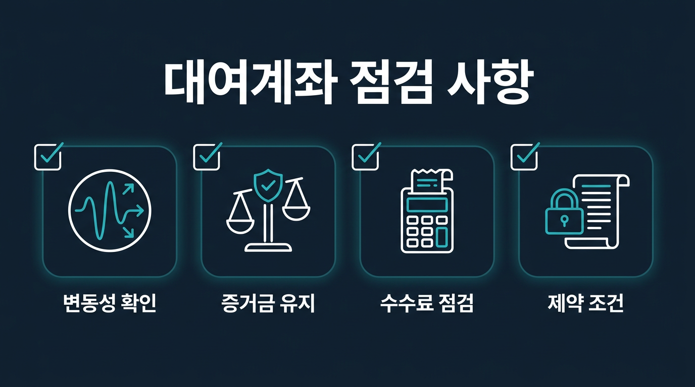 대여계좌에서 이 기준을 적용할 때 무엇을 점검해야 할까? 설명 이미지
