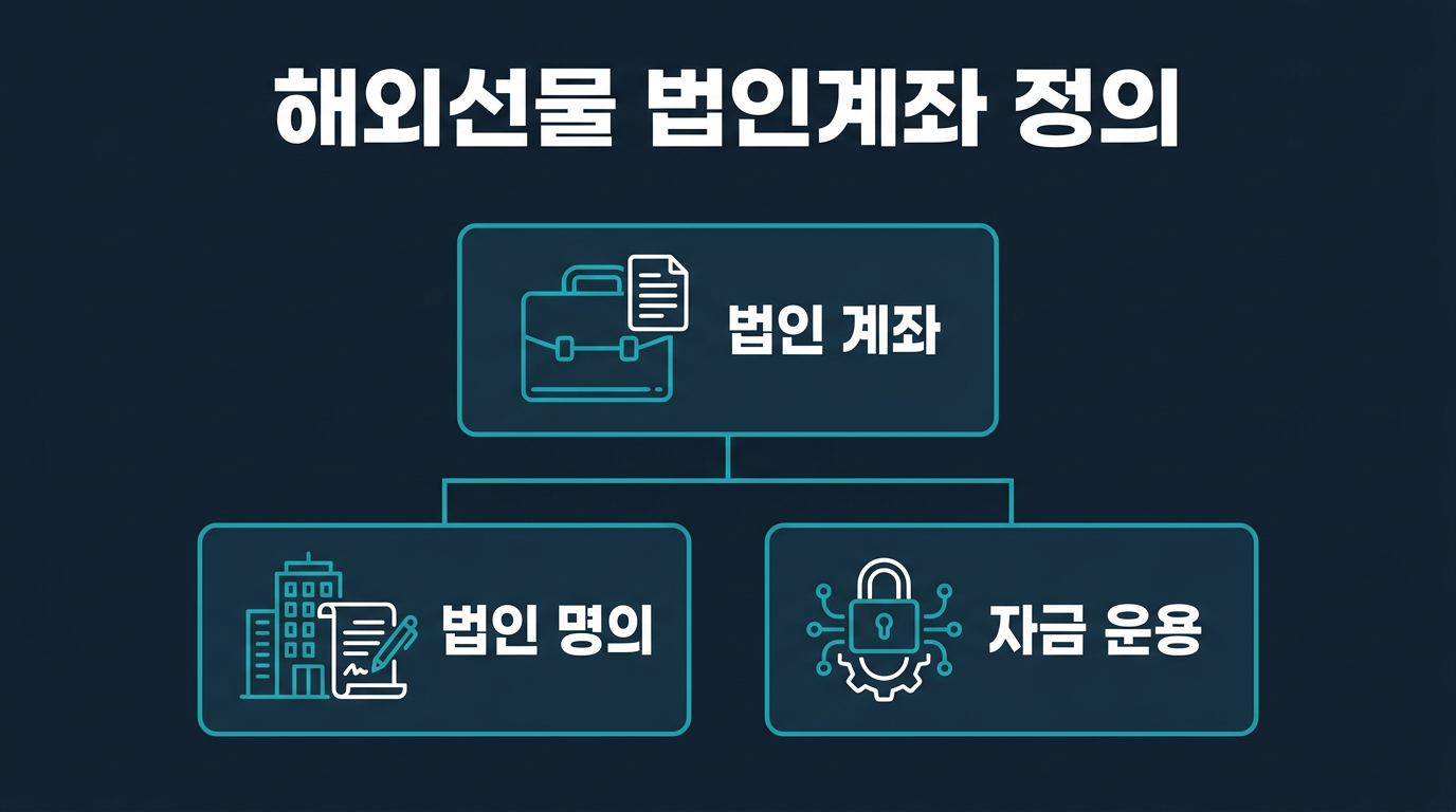 해외선물 법인계좌란 무엇인가? 설명 이미지