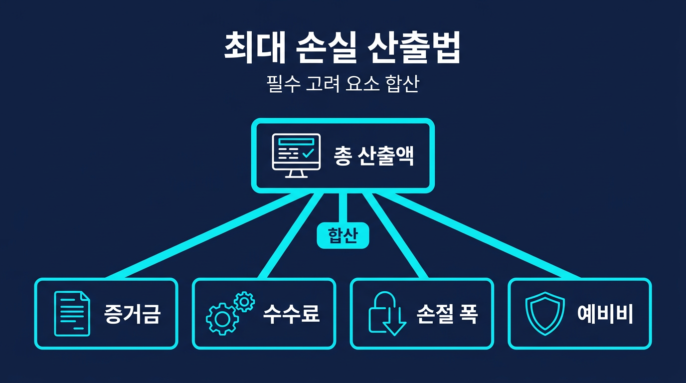 증거금 30만원 기준으로 최대 손실액은 어떻게 산출하나? 설명 이미지