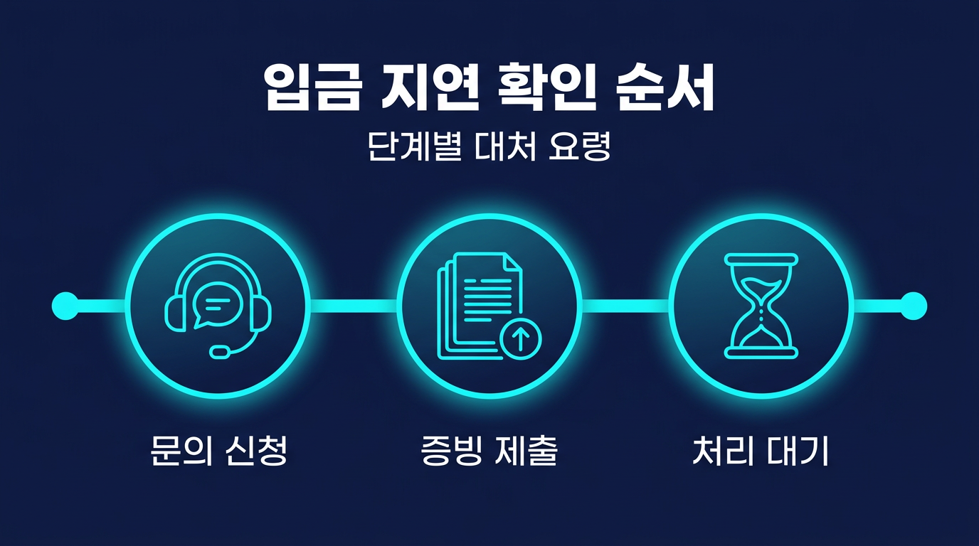 확인 순서를 단계별로 정리하면 어떻게 되나요? 설명 이미지