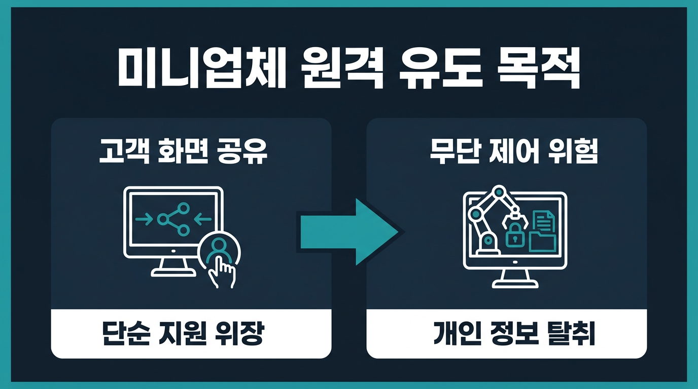 미니업체는 왜 원격 지원을 요청하는가? 설명 이미지