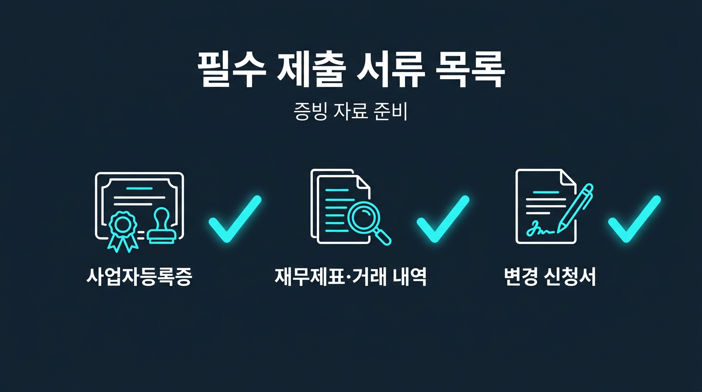 한도 상향을 요청하려면 어떤 서류가 필요한가? 설명 이미지